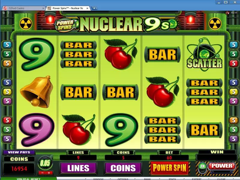 Power Spins - Nuclear 9's Slots Microgaming 