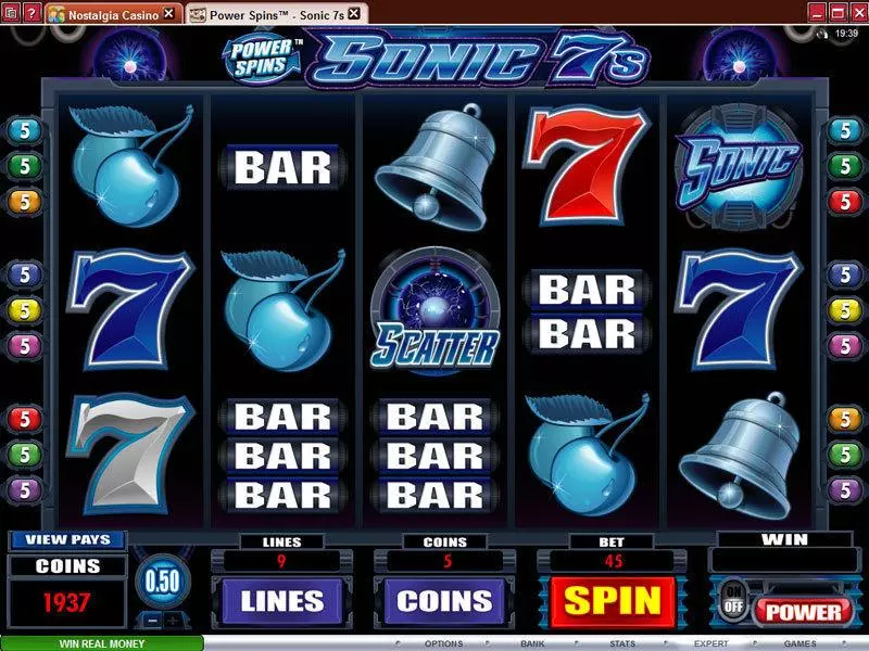 Power Spins - Sonic 7's Slots Microgaming Free Spins