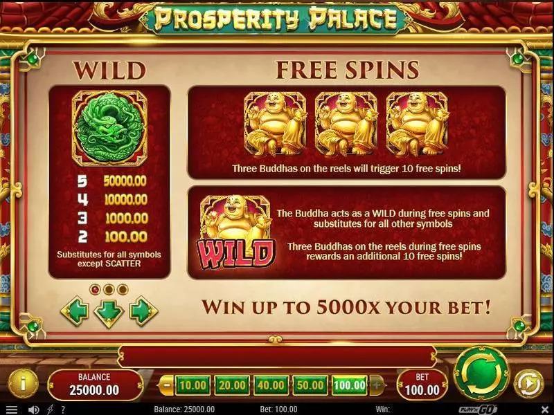Prosperity Palace Slots Play'n GO Free Spins