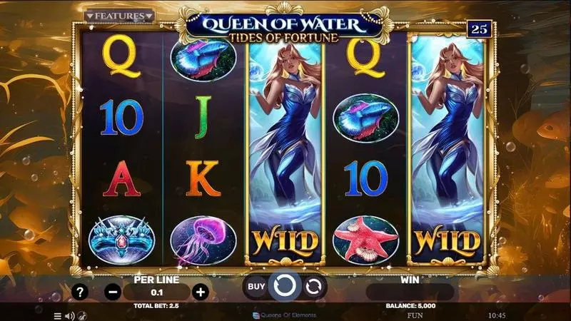 Queen Of Water – Tides Of Fortune Slots Spinomenal Free Spins