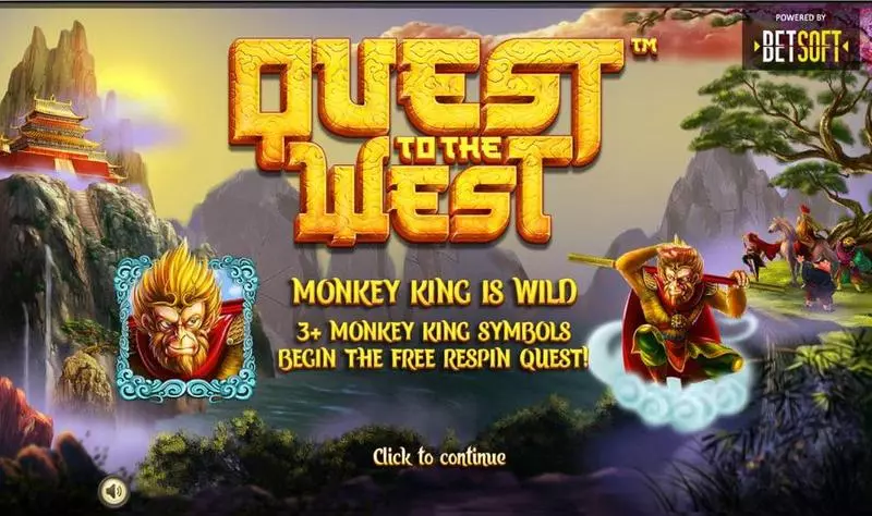 Quest to the West Slots BetSoft Free Spins