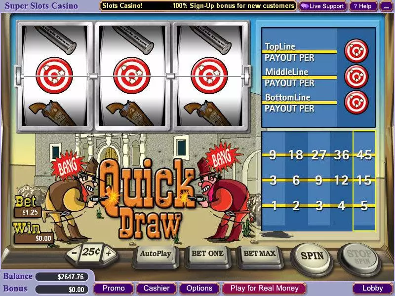 Quick Draw Slots Vegas Technology 