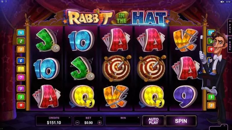 Rabbit in the Hat Slots Microgaming Free Spins