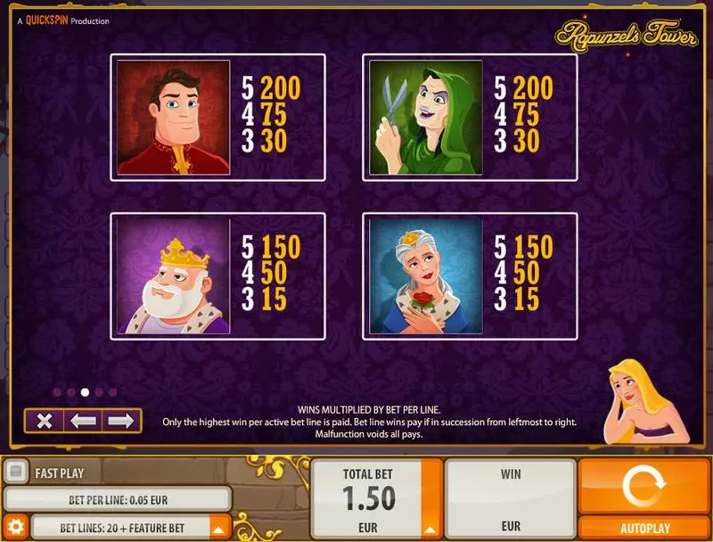 Rapunzel's Tower Slots Quickspin Free Spins