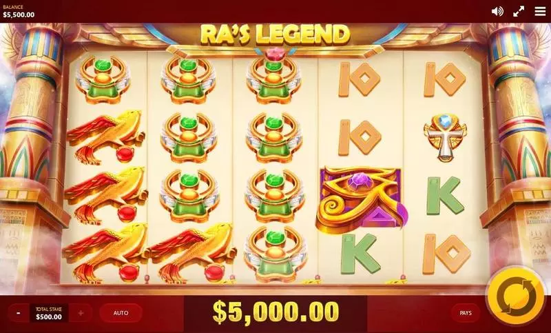RA's Legend Slots Red Tiger Gaming Wheel of Fortune
