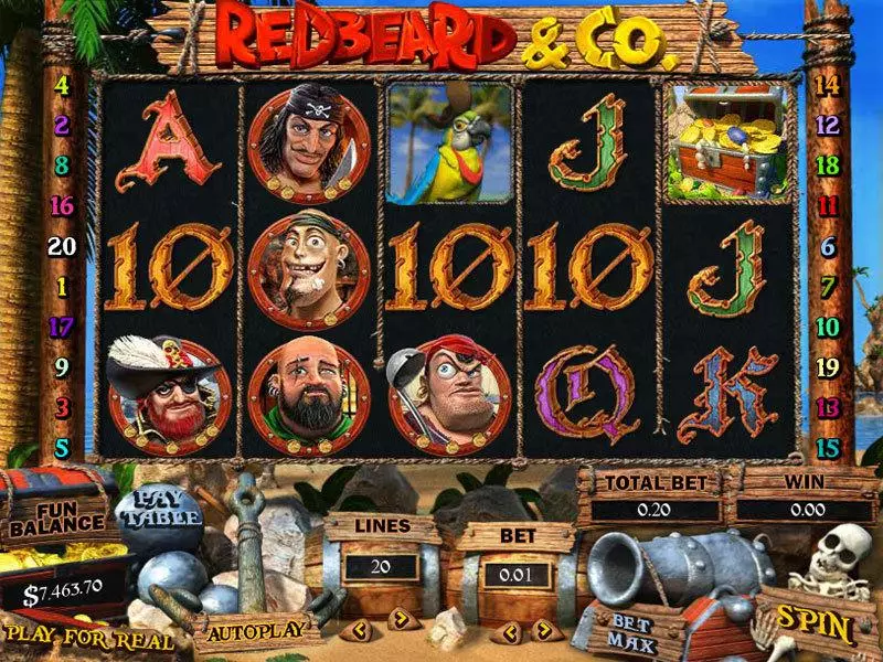 Redbeard and Co Slots Topgame Free Spins