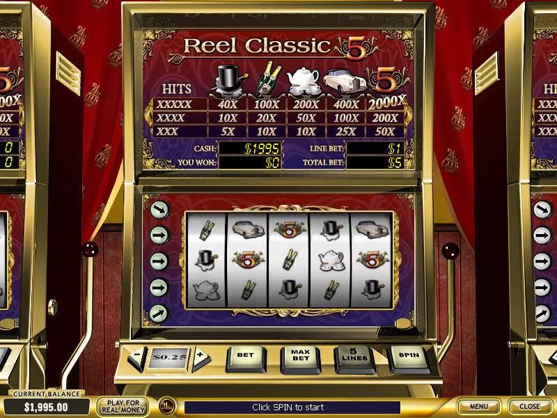 Reel Classic 5 Retro Slots PlayTech 