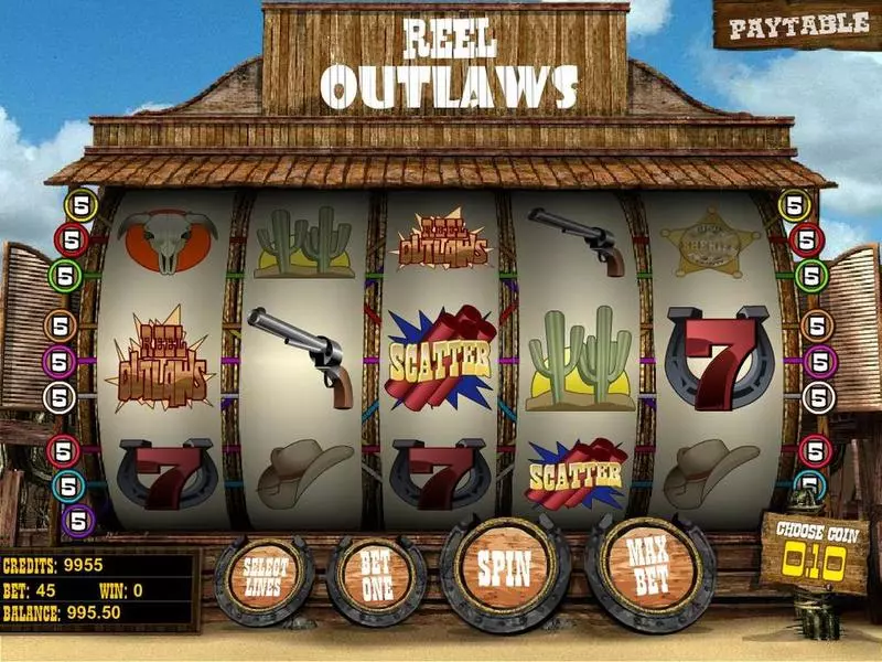 Reel Outlaws Slots BetSoft Second Screen Game