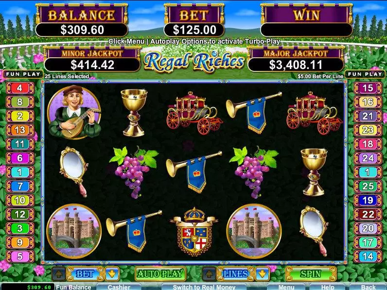 Regal Riches Slots RTG Free Spins