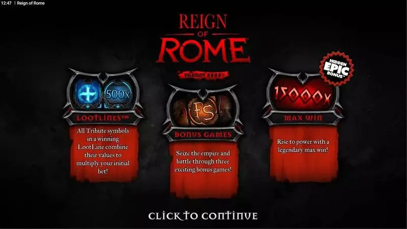 Reign of Rome Slots Hacksaw Gaming Free Spins