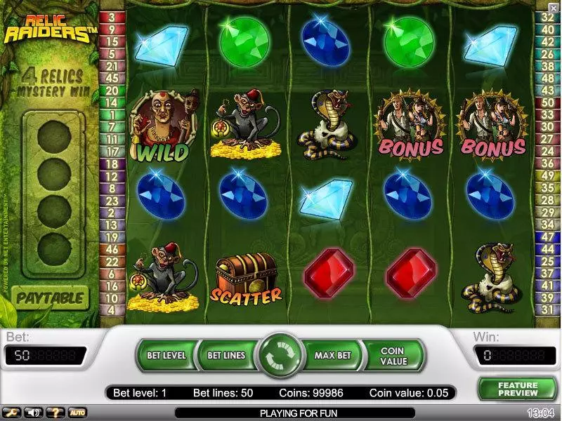 Relic Raiders Slots NetEnt Free Spins