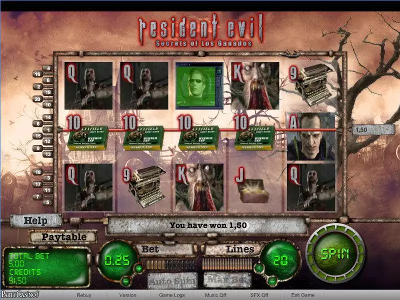 Resident Evil Slots bwin.party Free Spins