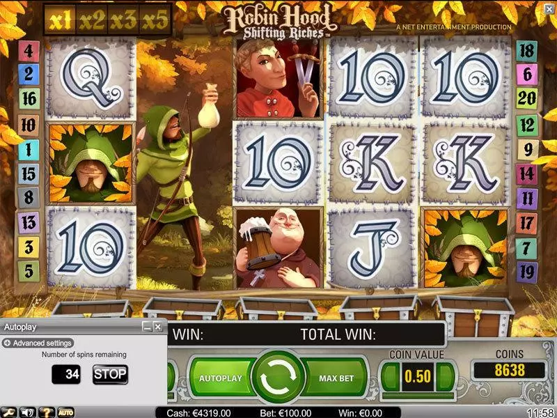 Robin Hood Slots NetEnt Free Spins