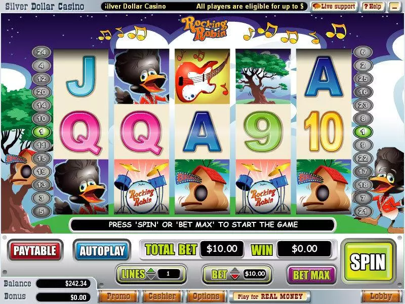 Rocking Robin Slots WGS Technology Free Spins