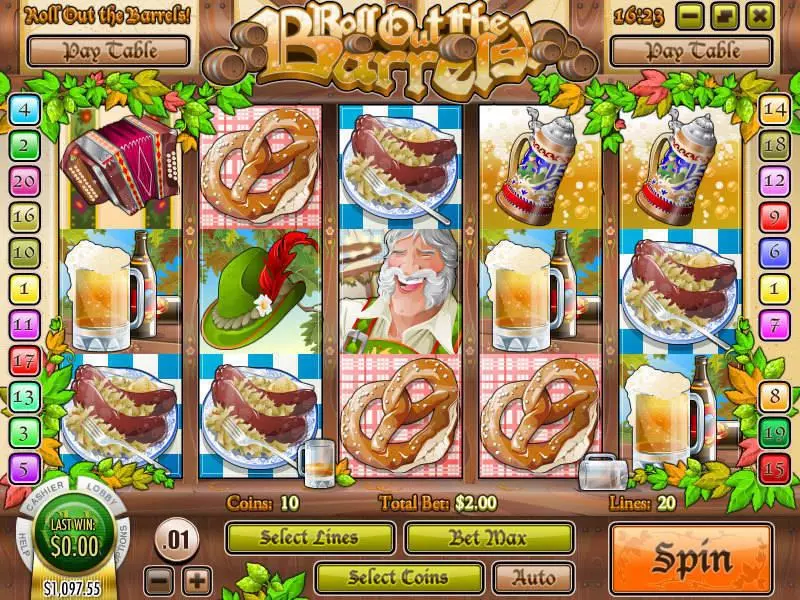 Roll Out the Barrels Slots Rival Free Spins
