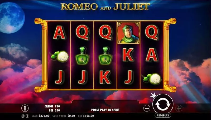 Romeo and Juliet Slots Pragmatic Play Free Spins