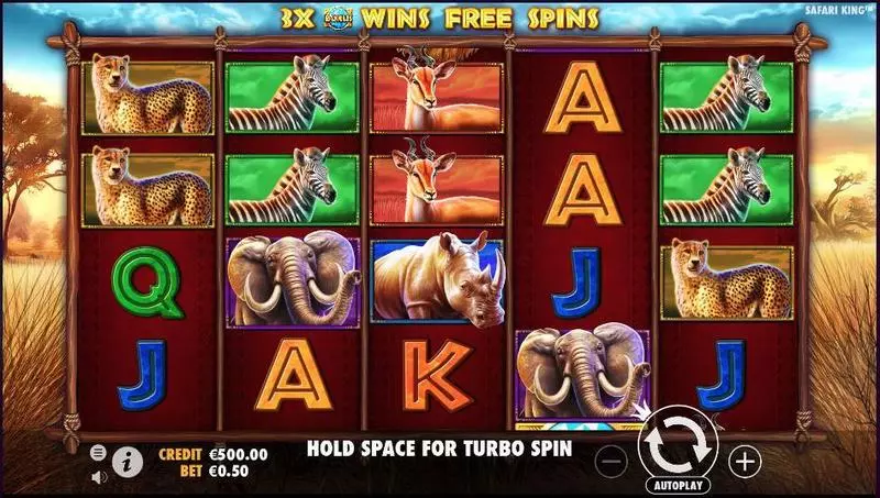 Safari King Slots Pragmatic Play Free Spins
