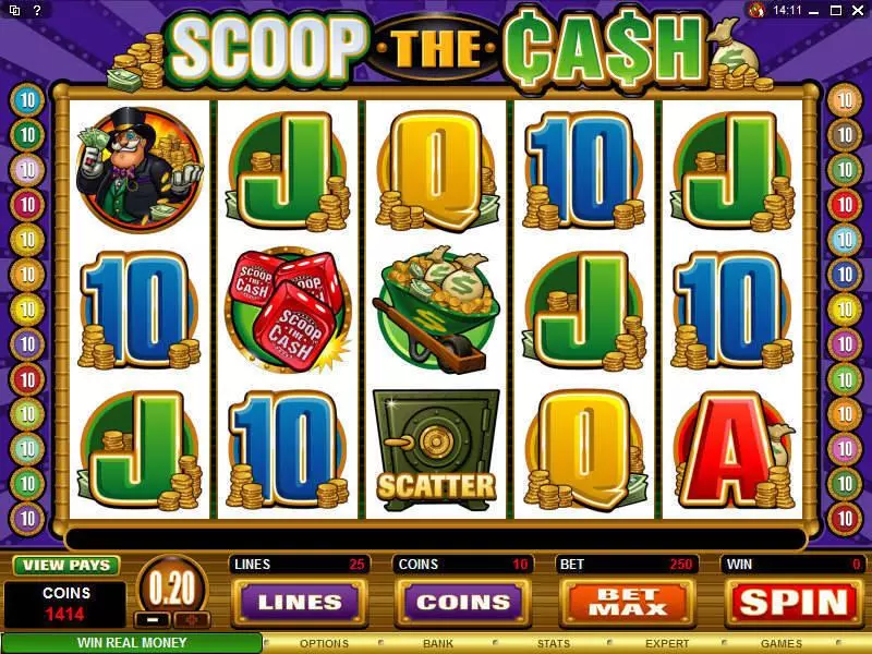 Scoop the Cash Slots Microgaming Free Spins
