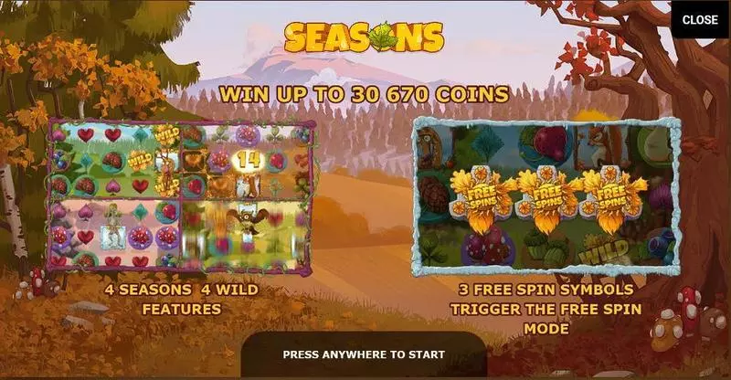 Seasons Slots Yggdrasil Free Spins