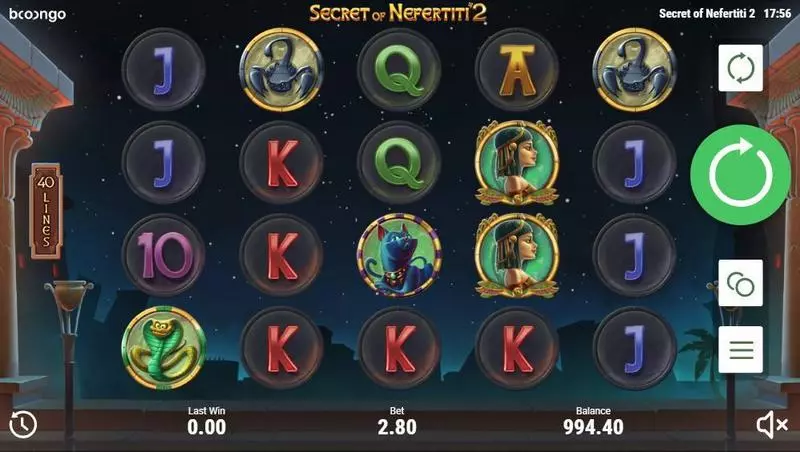 Secret of Nefertiti 2 Slots Booongo Free Spins