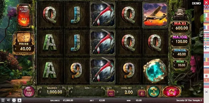 SECRETS OF THE TEMPLE 2 Slots Red Rake Gaming Free Spins