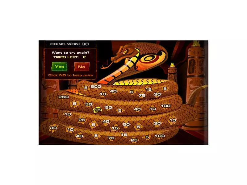 Serpent's Treasure Slots DGS Second Screen Game