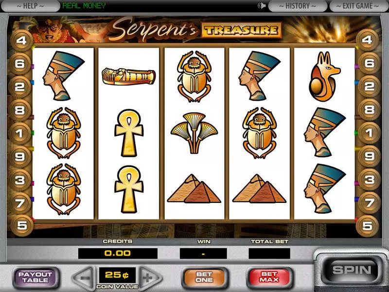Serpent's Treasure Slots DGS Second Screen Game