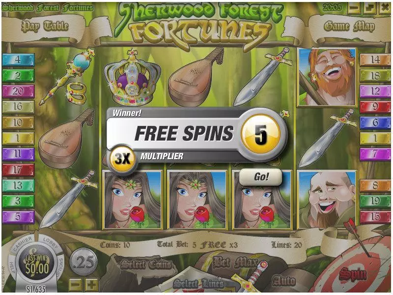 Sherwood Forest Fortunes Slots Rival Free Spins