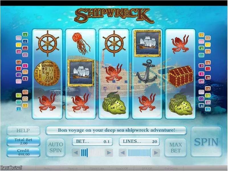 Shipwreck Slots bwin.party Second Screen Game