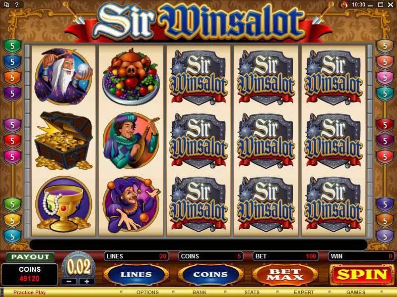 Sir Winsalot Slots Microgaming Free Spins