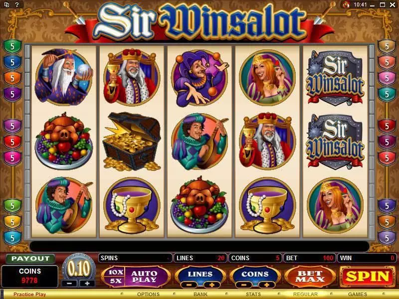 Sir Winsalot Slots Microgaming Free Spins