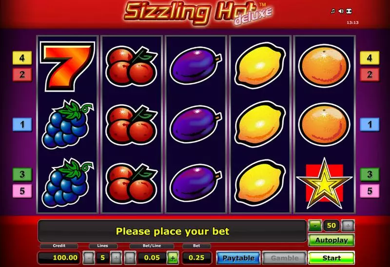 Sizzling Hot - Deluxe Slots Novomatic 