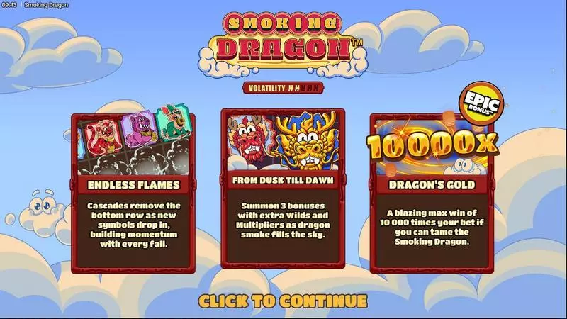 Smoking Dragon Slots Hacksaw Gaming Bonus GameFree SpinsRow Cascade