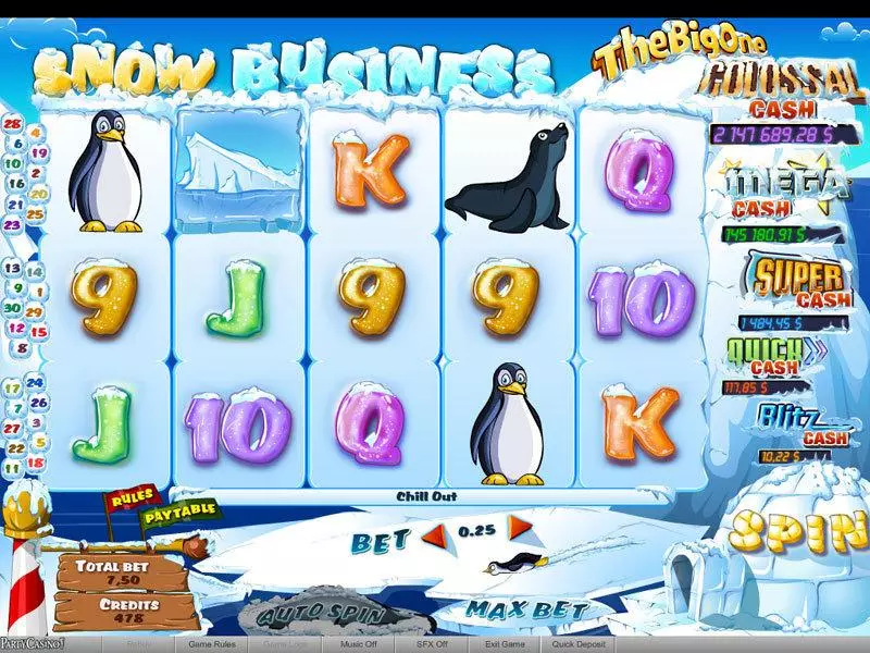 Snow Business Slots bwin.party Jackpot bonus game