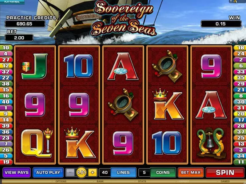 Sovereign of the Seven Seas Slots Microgaming Free Spins