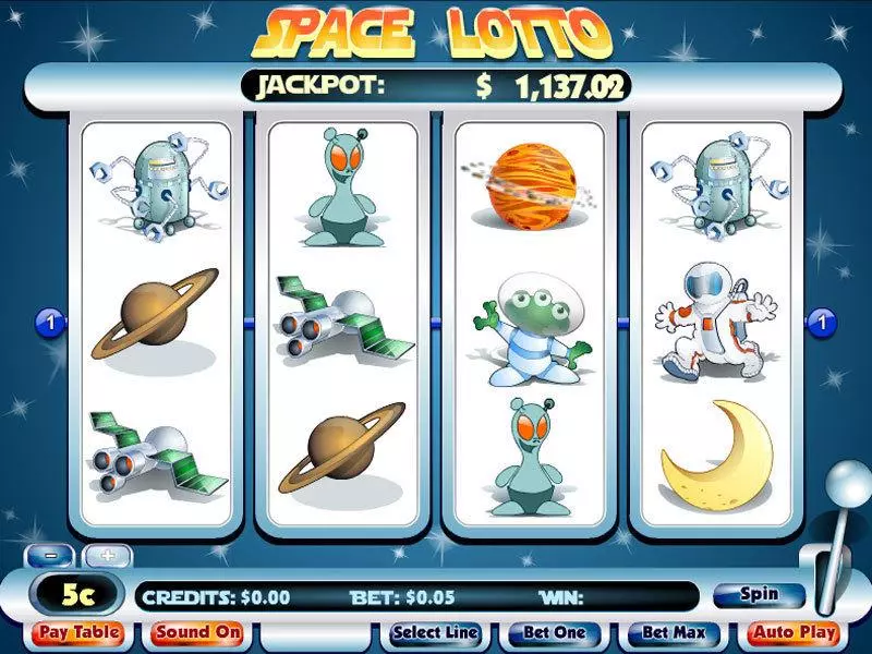 Space Lotto Slots Byworth Second Screen Game