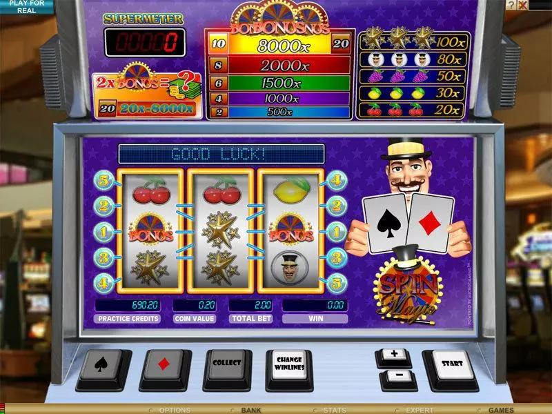 Spin Magic Slots Microgaming Second Screen Game