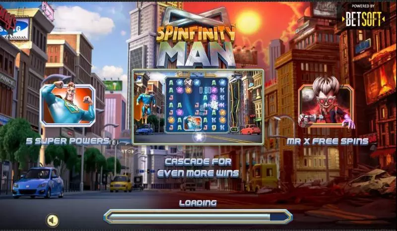 Spinfinity Man Slots BetSoft Free Spins