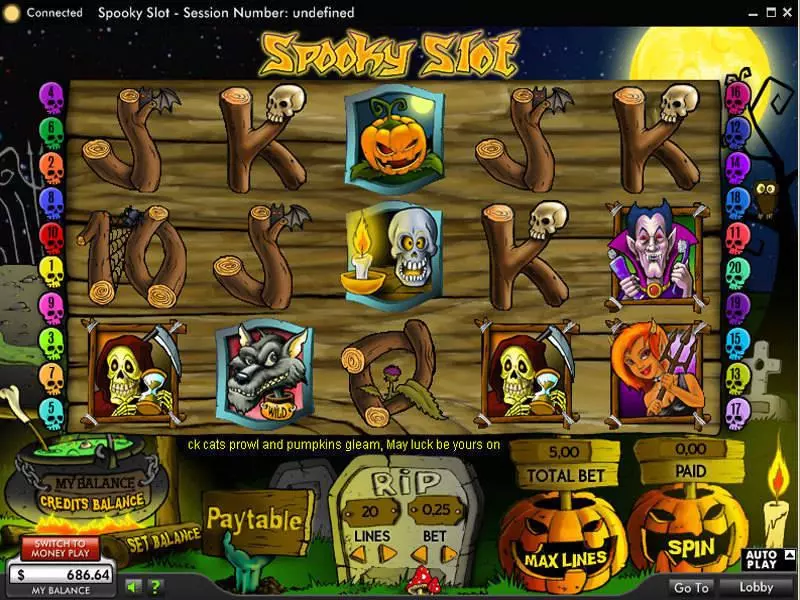 Spooky Slots 888 Second Screen Game