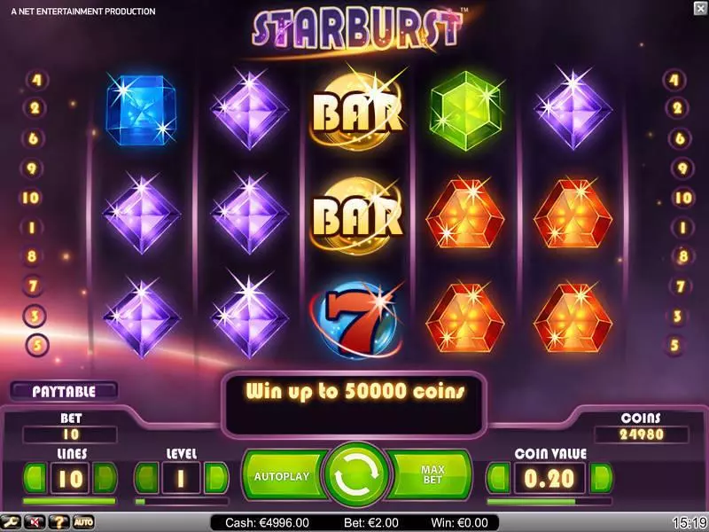 Starburst Slots NetEnt Free Spins