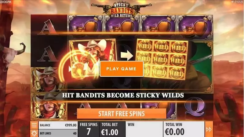 Sticky Bandits: Wild Return Slots Quickspin Free Spins
