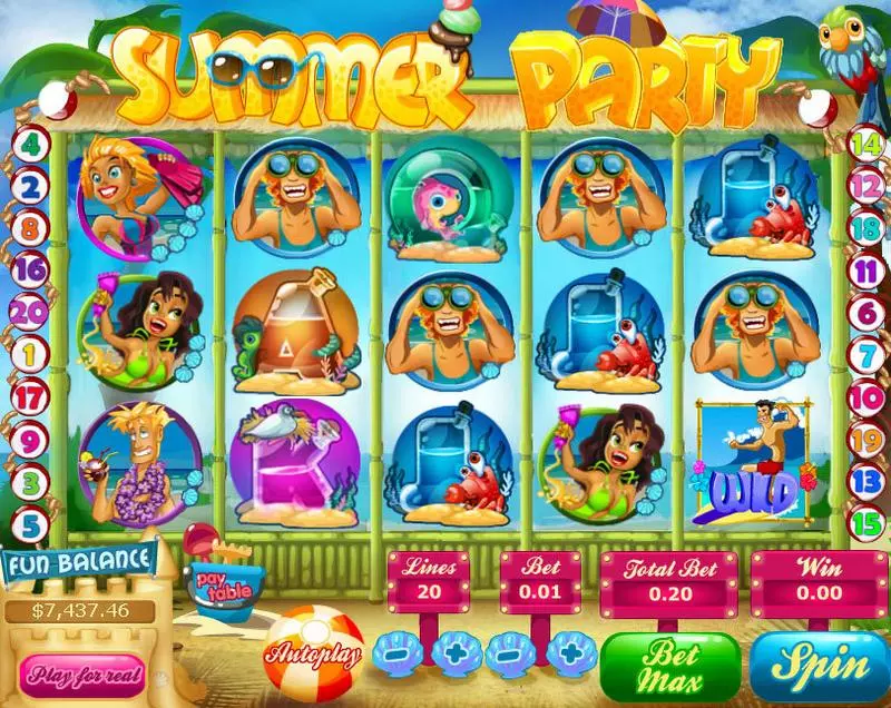 Summer Party Slots Topgame Free Spins