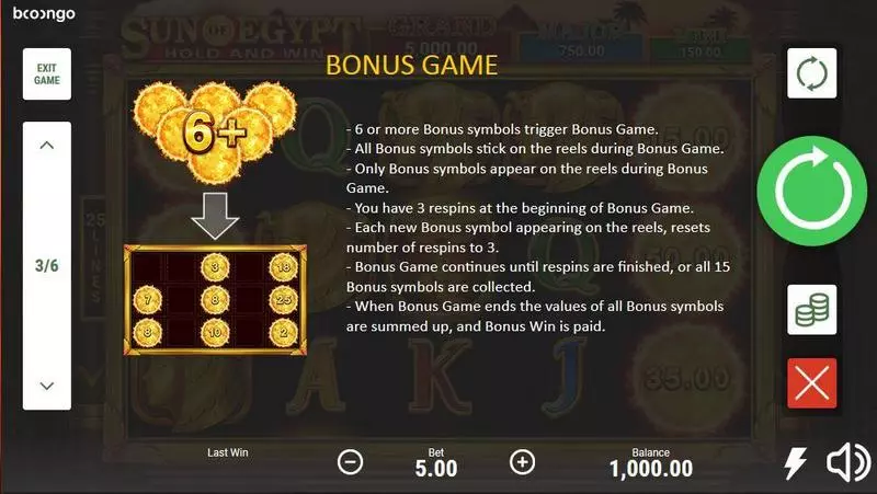 Sun Of Egypt Slots Booongo Free Spins