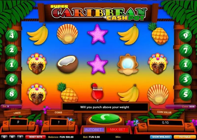 Super Caribbean Cashpot Slots 1x2 Gaming Free Spins