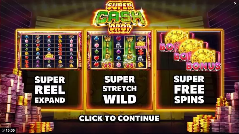 Super Cash Drop  Slots Bang Bang Games Free Spins