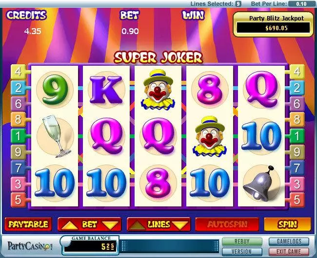 Super Joker Slots bwin.party Jackpot bonus game