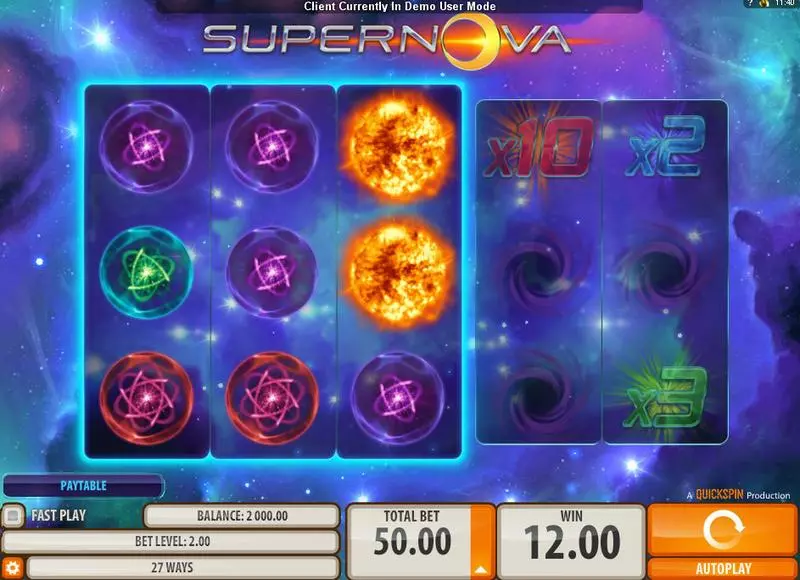 Supernova Slots Quickspin 