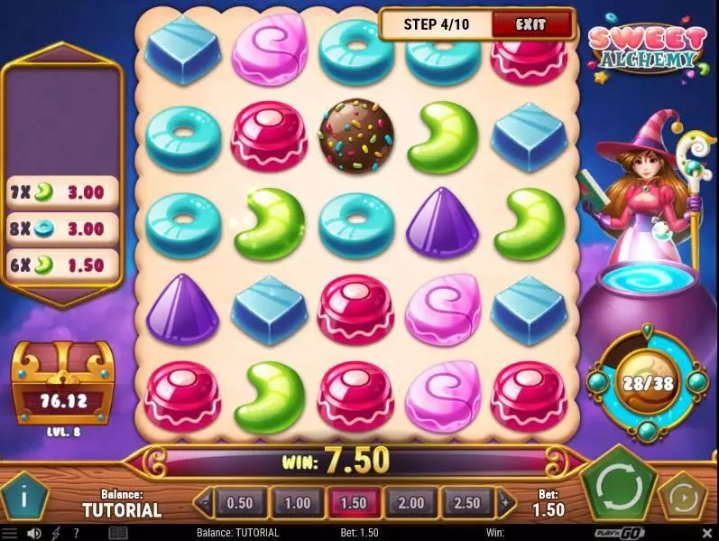Sweet Alchemy Slots Play'n GO Second Screen Game