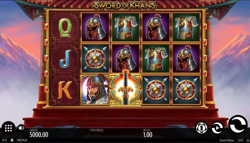 Sword of Khans Slots Thunderkick Free Spins