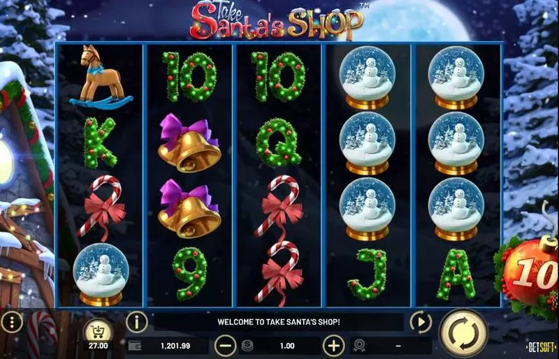 Take Santa’s Shop Slots BetSoft Free Spins